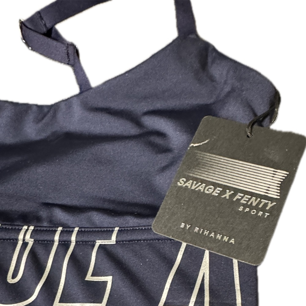 Savage X Fenty Midnight Blue Sports Bra - Picture 2 of 5
